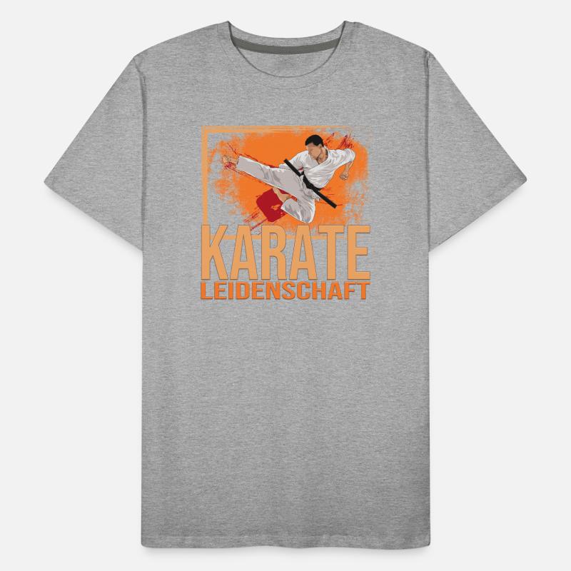 Karate Leidenschaft Männer Premium Bio T-Shirt
