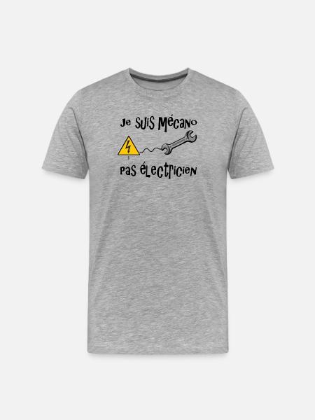 Mécanicien - T-shirt bio Premium Homme - gris chiné