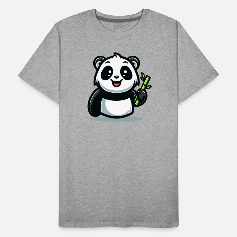 Panda Snacktime : Le Muncher de bambou T-shirt bio Premium Homme