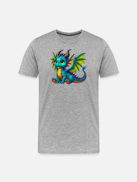 Dragon - T-shirt bio Premium Homme - gris chiné
