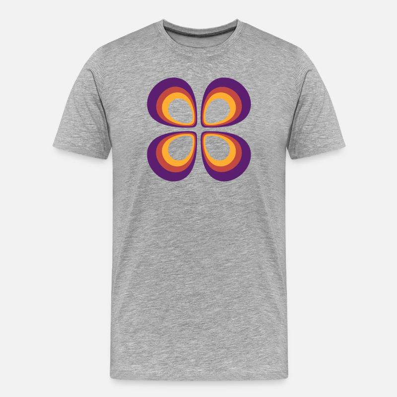 Positives Orbital 2 - Männer Premium Bio T-Shirt - Grau meliert