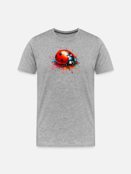 Ladybird - Men's Premium Organic T-Shirt - heather grey