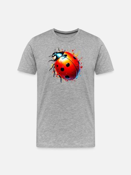 Ladybird - Men's Premium Organic T-Shirt - heather grey