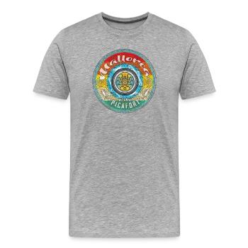 Mallorca Balearen can picafort - Männer Premium Bio T-Shirt - Grau meliert - Vorne - Damien (186cm)
