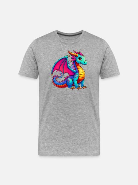 Dragon - T-shirt bio Premium Homme - gris chiné