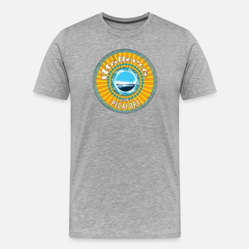 Mallorca Can Picafort - Männer Premium Bio T-Shirt - Grau meliert