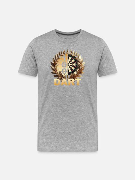 Dart 180 - Männer Premium Bio T-Shirt - Grau meliert