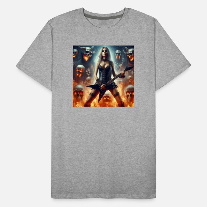 Hell dominated by heavy metal Men's Premium Organic T-Shirt
