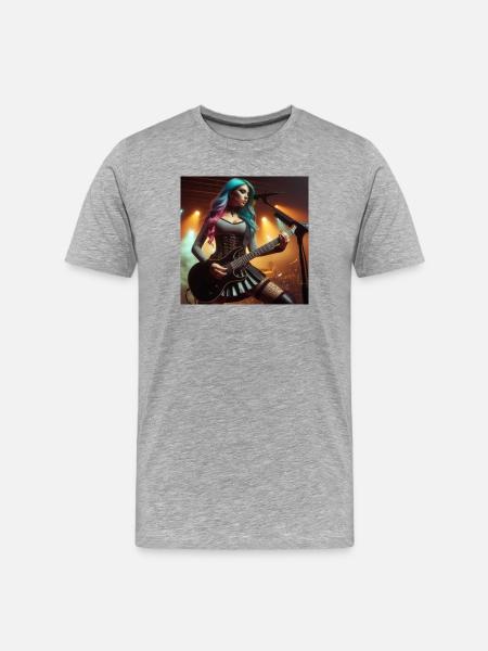 Women's Heavy Metal - Men's Premium Organic T-Shirt - heather grey
