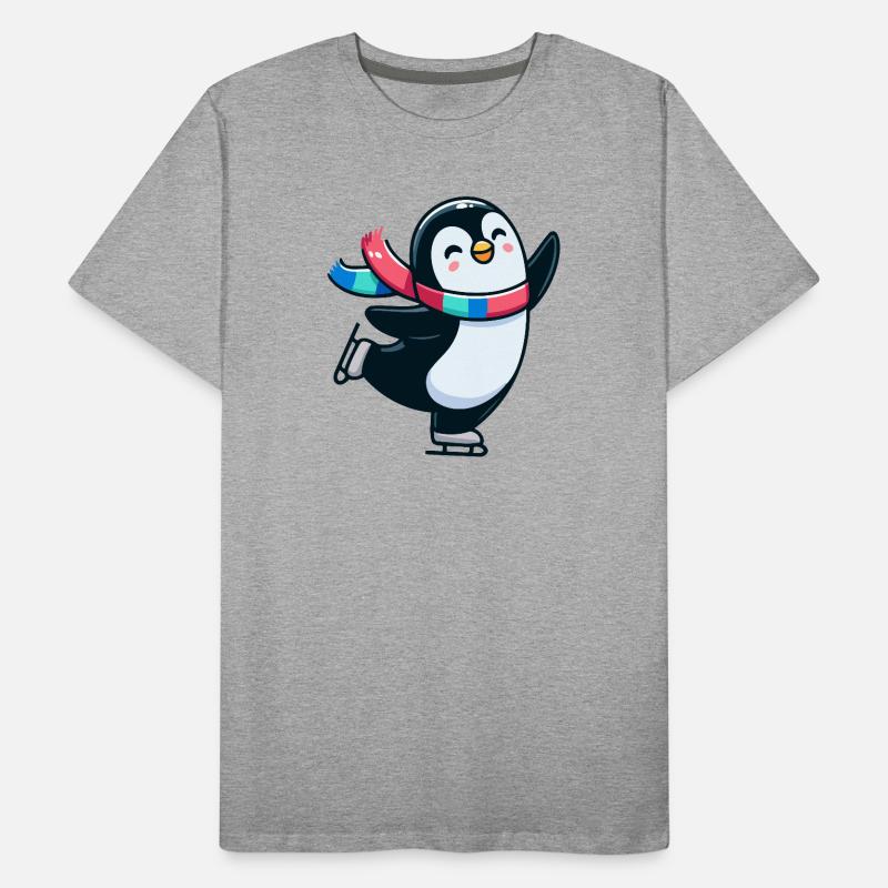 Valse d’hiver Pingouin : La danseuse de glace T-shirt bio Premium Homme
