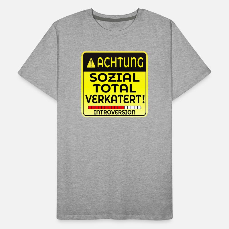 INTROVERTIERTE PERSON INTROVERSION IRONIE Männer Premium Bio T-Shirt