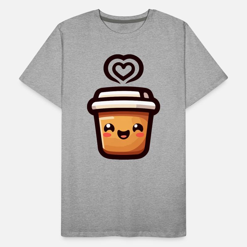 Caffeine Cutie : le joyeux Java T-shirt bio Premium Homme