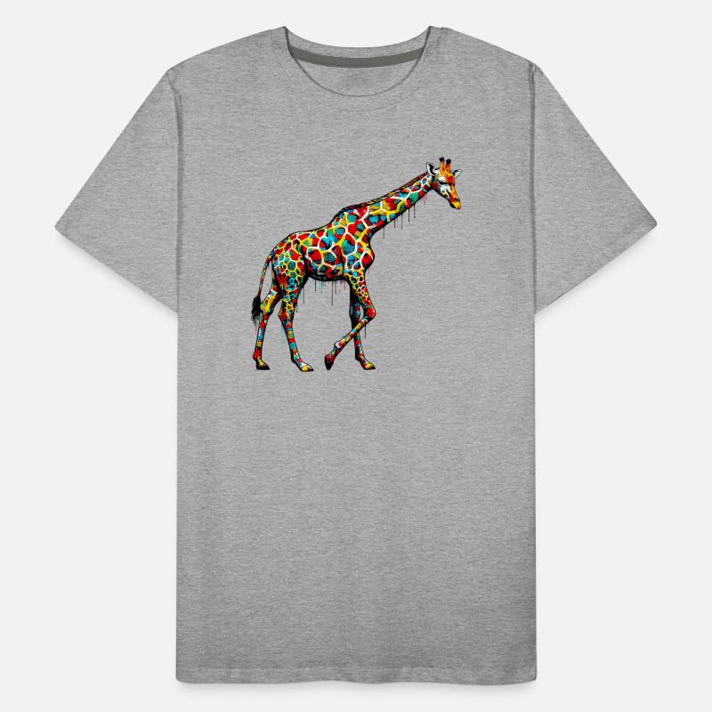 Giraffe Männer Premium Bio T-Shirt