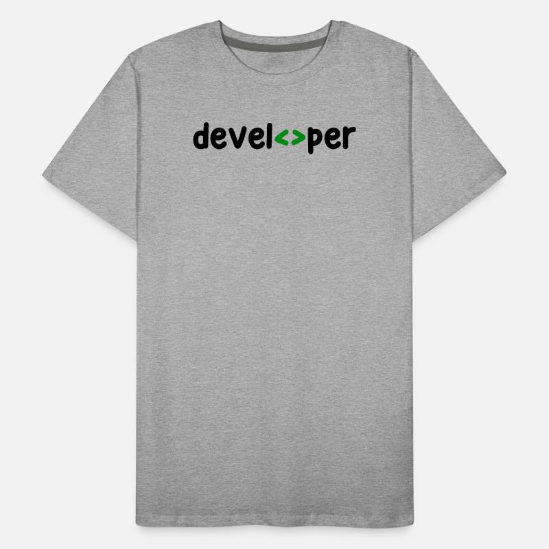Developer Spruch Coden Softwareentwickler Nerd Männer Premium Bio T-Shirt