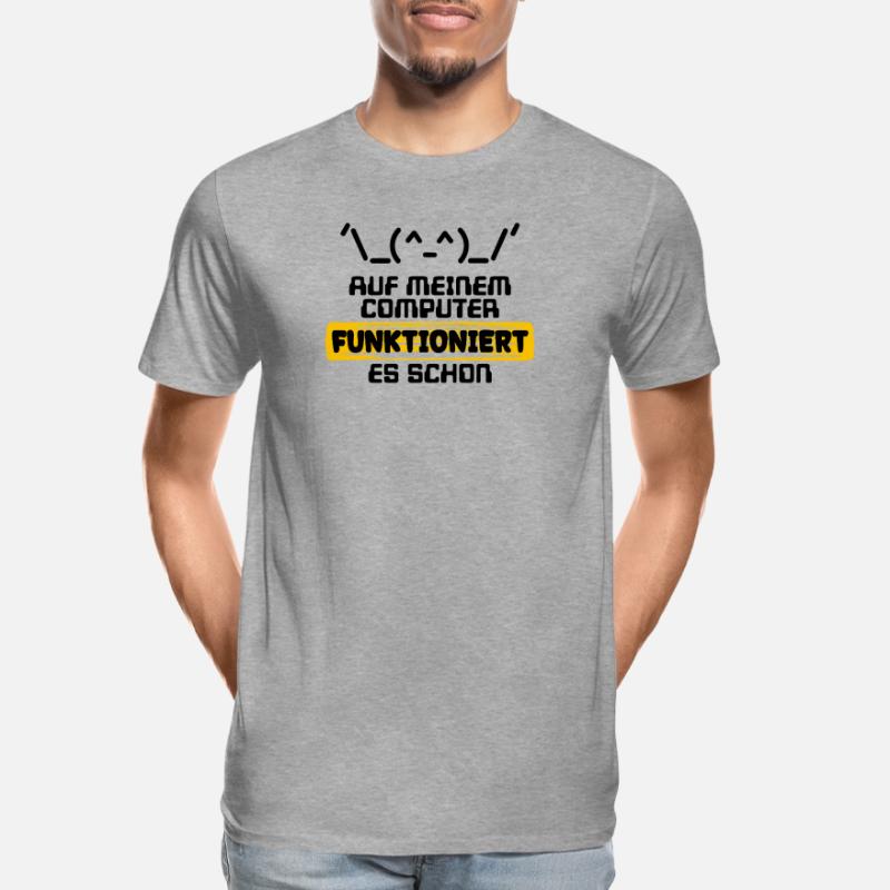 Developer Statement Code Scripting Programmer Men's Premium Organic T-Shirt