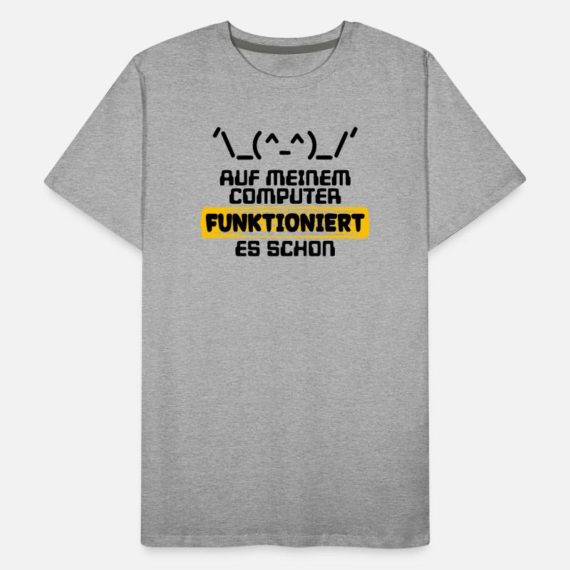 Developer Statement Code Scripting Programmer Men's Premium Organic T-Shirt