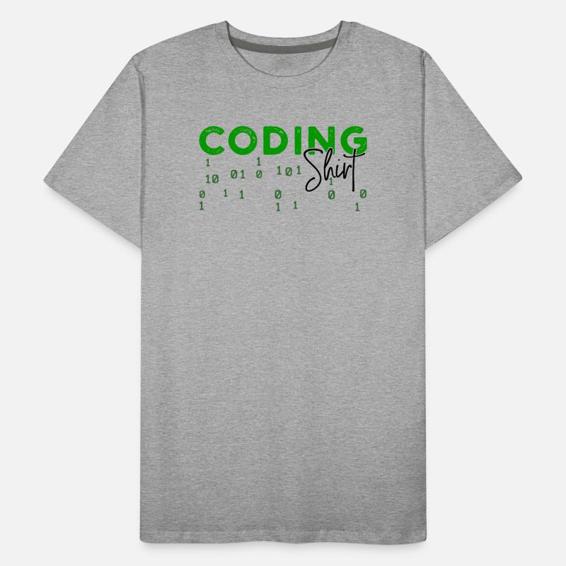 Coden Developer Programmer Web Developer Saying Men's Premium Organic T-Shirt