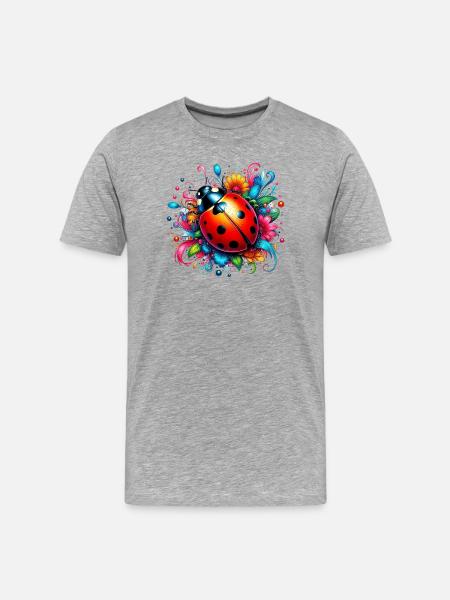 Coccinelle - T-shirt bio Premium Homme - gris chiné