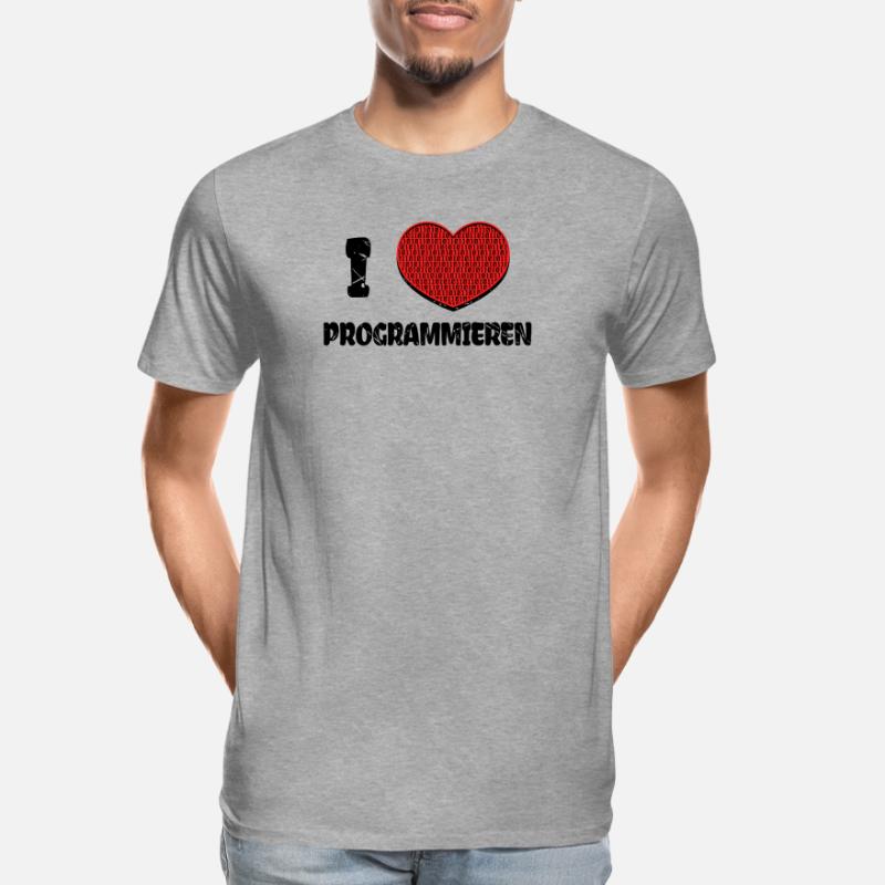 Developer Heart Web Developer Statement Computer Men's Premium Organic T-Shirt