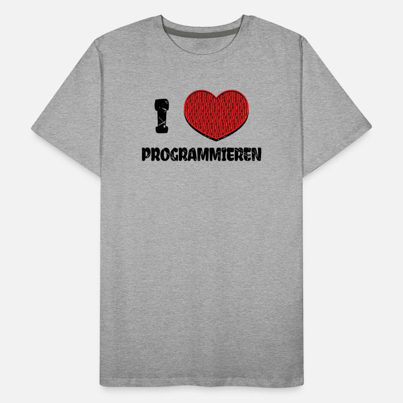 Developer Heart Web Developer Statement Computer Men's Premium Organic T-Shirt