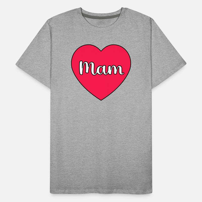 Mama Hart Männer Premium Bio T-Shirt