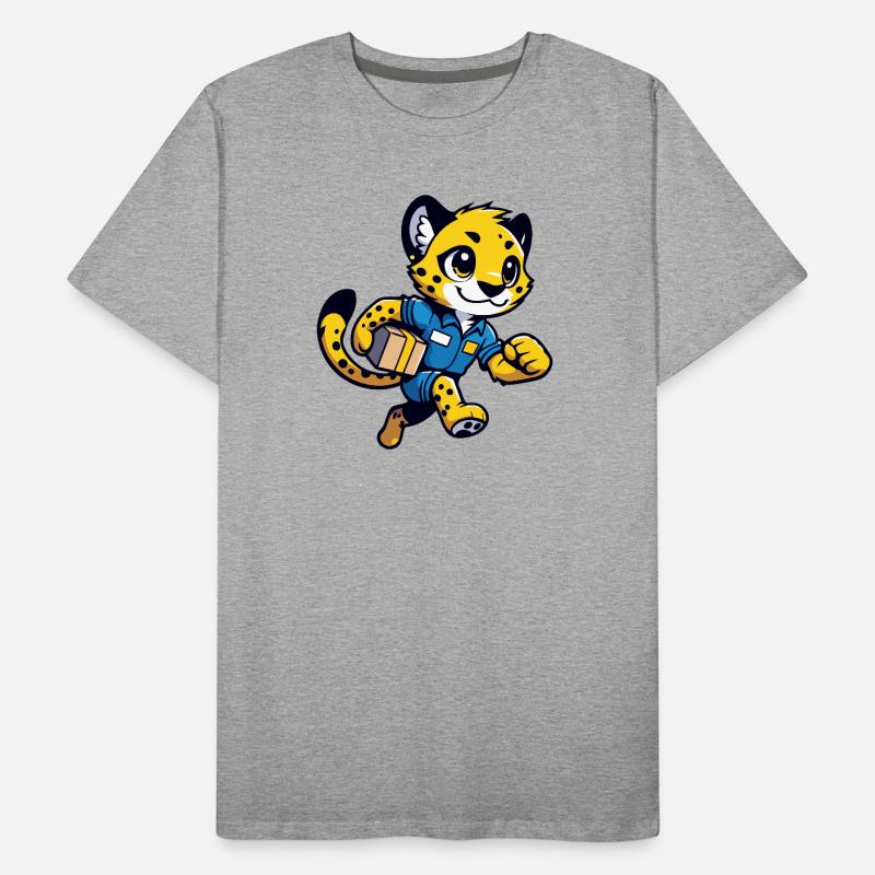 Speedster Cheetah : Le Courrier Rapide T-shirt bio Premium Homme