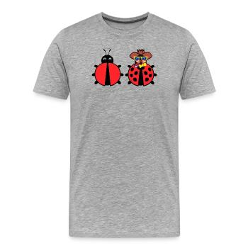 Débogage Développeur de débogage Programmeur de correction de bogues - T-shirt bio Premium Homme - gris chiné - Devant - Damien (186cm)