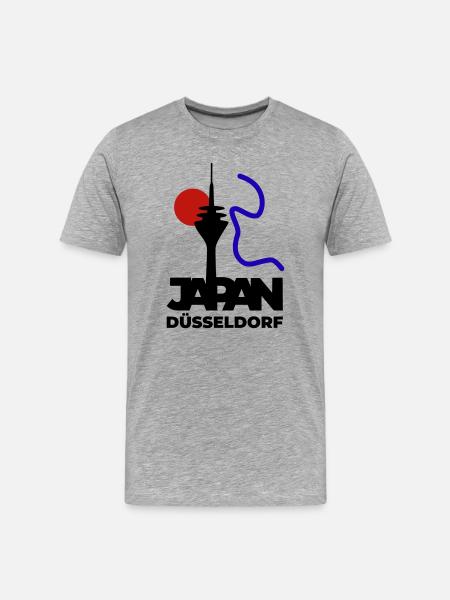 Japan goes Dusseldorf - Men's Premium Organic T-Shirt - heather grey