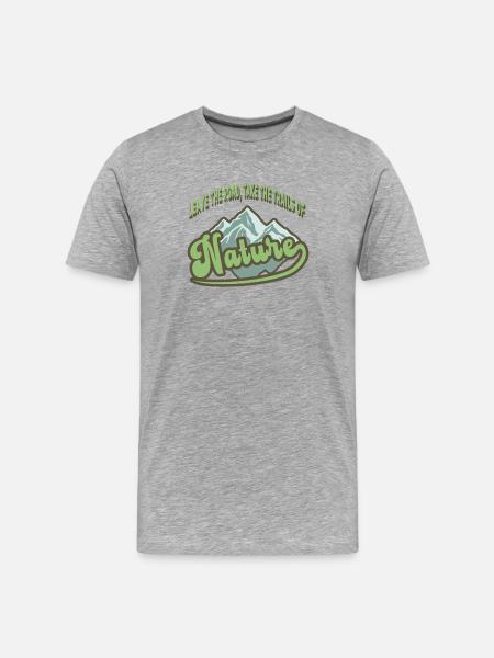 For nature lovers - Men's Premium Organic T-Shirt - heather grey