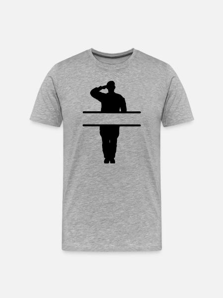 Greeting of respect banner - Men's Premium Organic T-Shirt - heather grey