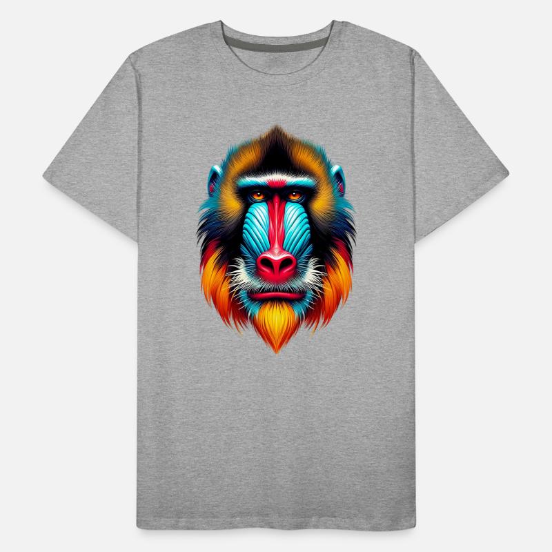 Mandrill Monkey Men's Premium Organic T-Shirt