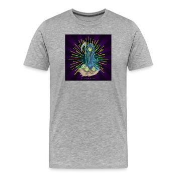 mort - T-shirt bio Premium Homme - gris chiné - Devant - Damien (186cm)