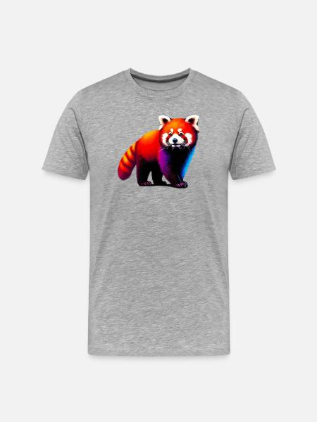 Petit panda - T-shirt bio Premium Homme - gris chiné