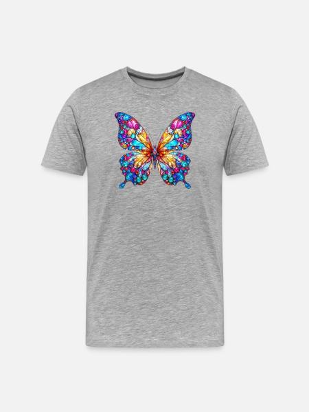 Papillon - T-shirt bio Premium Homme - gris chiné