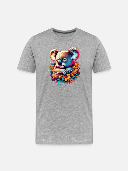 Koala - T-shirt bio Premium Homme - gris chiné