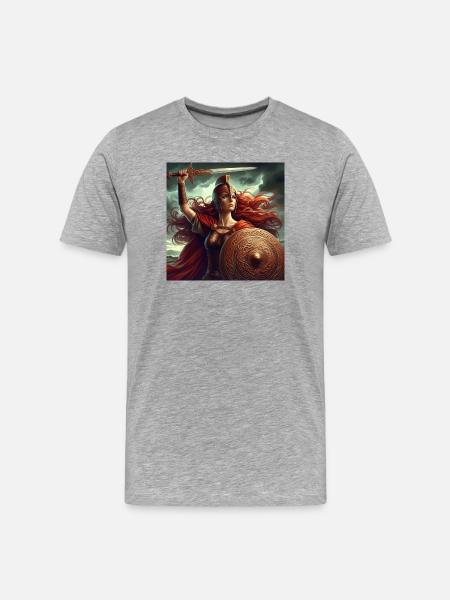 Celtic Warrior - Men's Premium Organic T-Shirt - heather grey