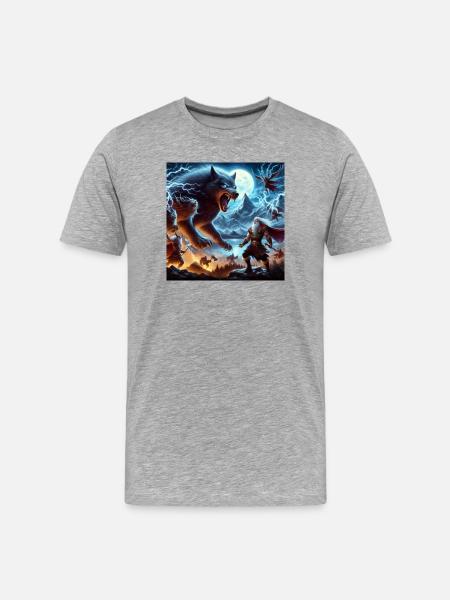 Fenrir - T-shirt bio Premium Homme - gris chiné