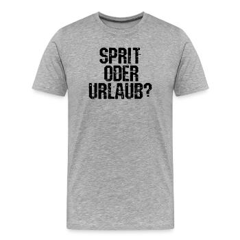 Gas Station Energy Storage Refueling Statement - Men's Premium Organic T-Shirt - heather grey - Front - Damien (186cm)
