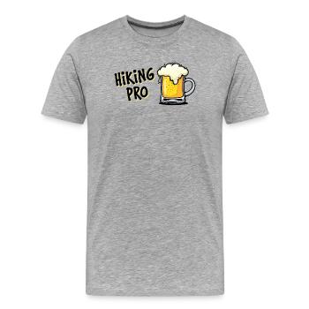 Déclaration de ravitaillement Pompe à essence Énergie Électricité - T-shirt bio Premium Homme - gris chiné - Devant - Damien (186cm)