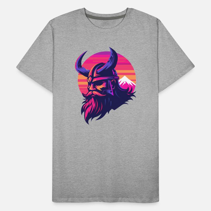 Viking synthwave 3 T-shirt bio Premium Homme