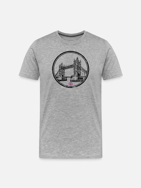 Pont de Londres - T-shirt bio Premium Homme - gris chiné