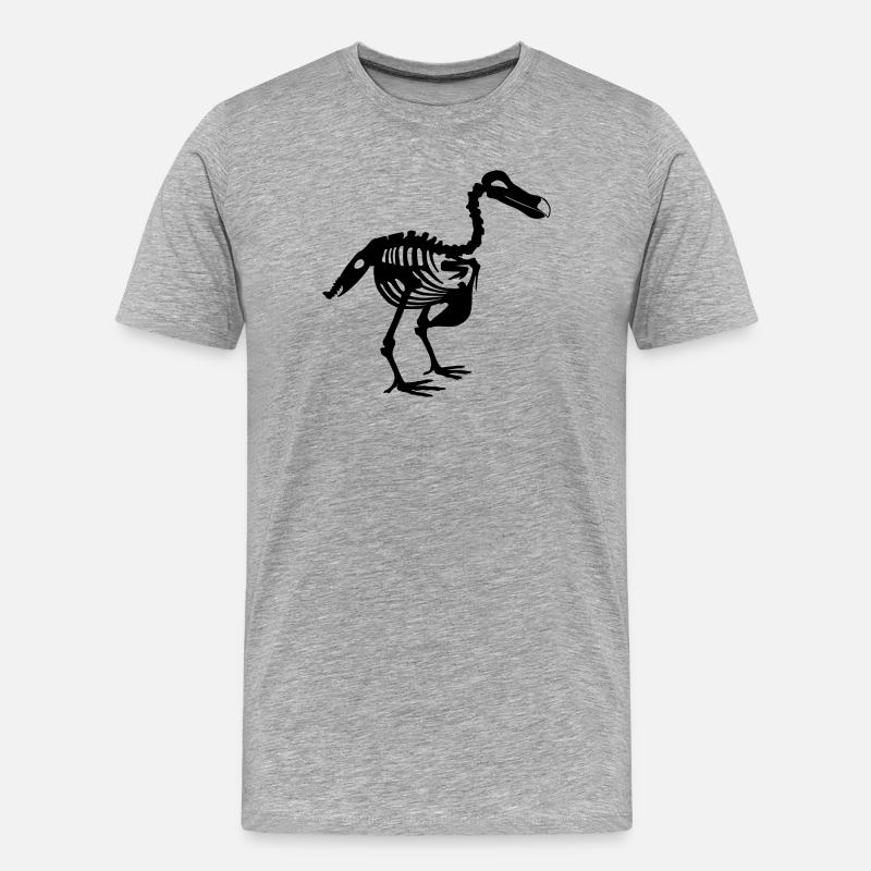 Dodo - Männer Premium Bio T-Shirt - Grau meliert