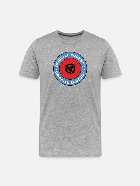 Original Rudeboy Vinyl - Men's Premium Organic T-Shirt - heather grey