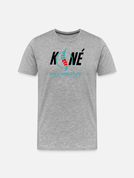 Fysioterapeut - Herre Premium T-shirt økologisk - grå meleret
