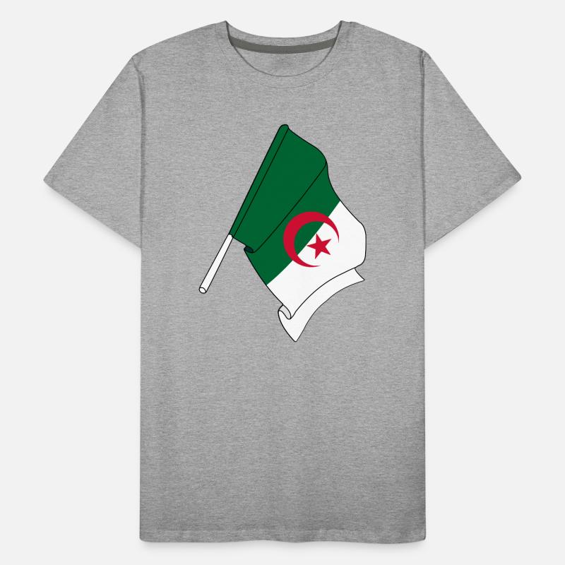 Drapeau Algérie T-shirt bio Premium Homme