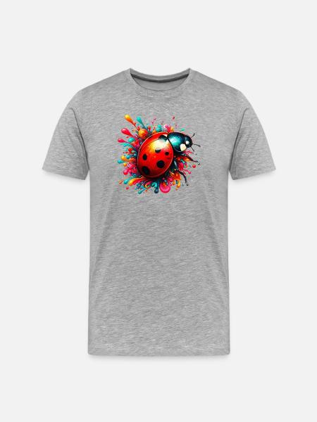 Ladybird - Men's Premium Organic T-Shirt - heather grey