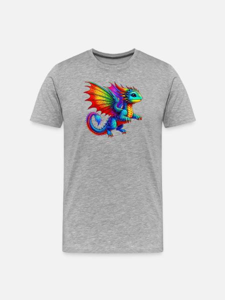 Dragon - T-shirt bio Premium Homme - gris chiné