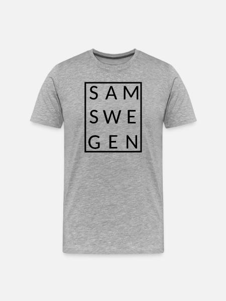 Samswegen framed - Men's Premium Organic T-Shirt - heather grey