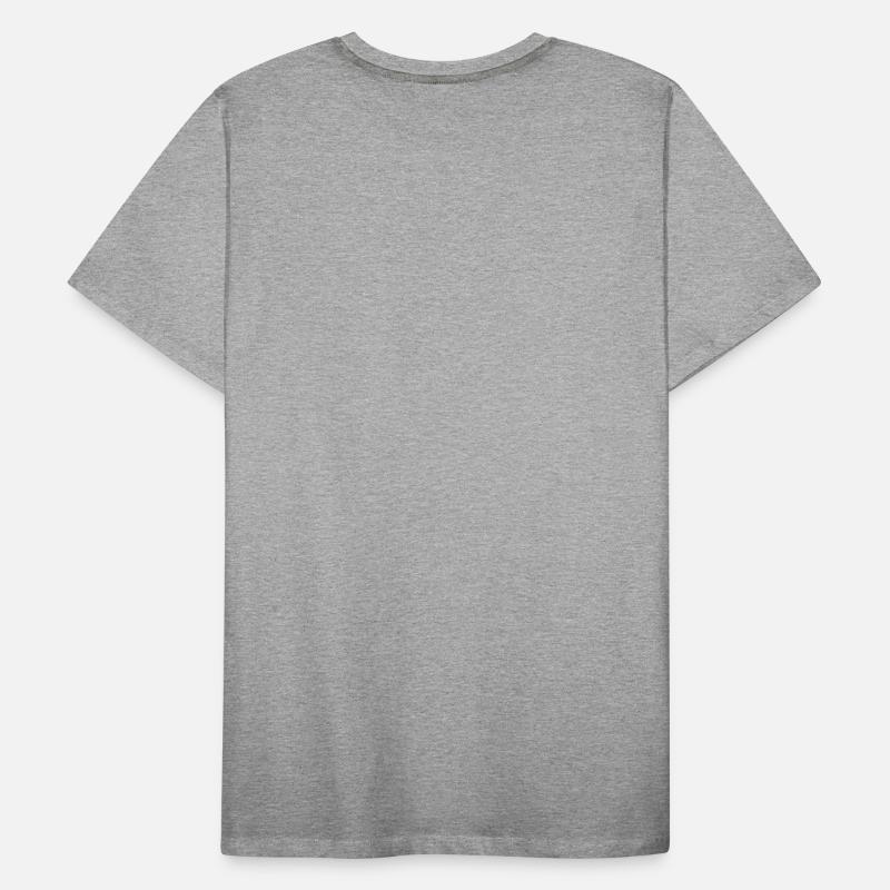 Robot eats pizza Men's Premium Organic T-Shirt
