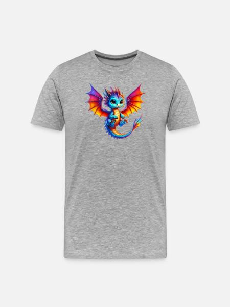 Dragon - T-shirt bio Premium Homme - gris chiné